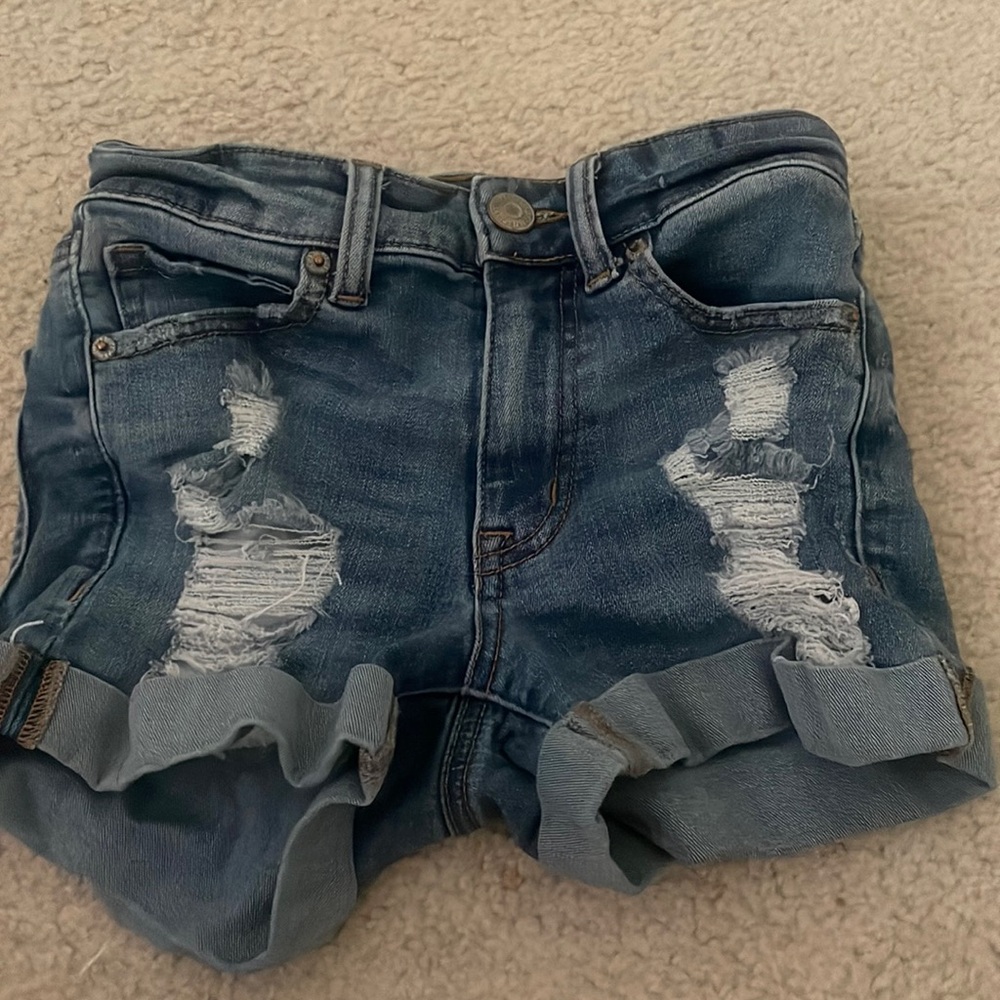 Aero girls Jean shorts (8-10yr old)